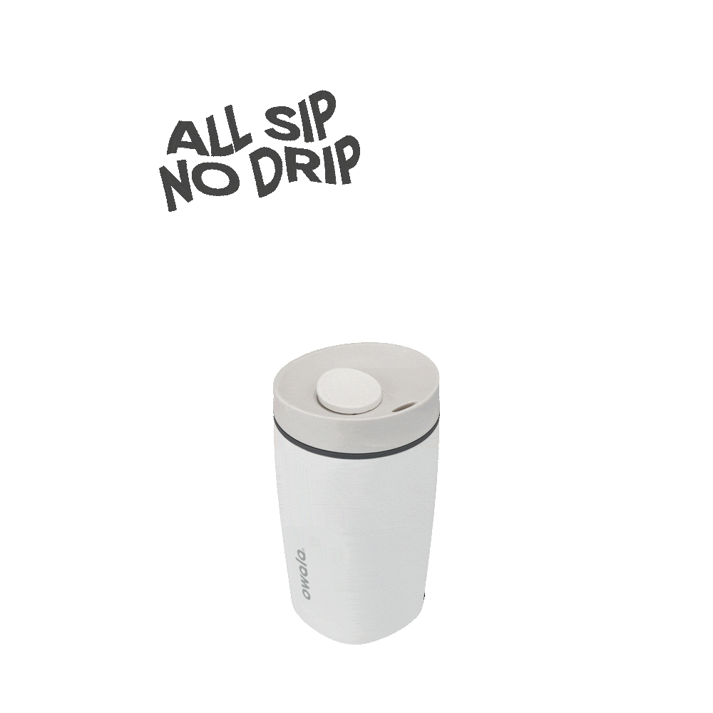 SmoothSip Slider 12oz in Shy Marshmallow, rotating view