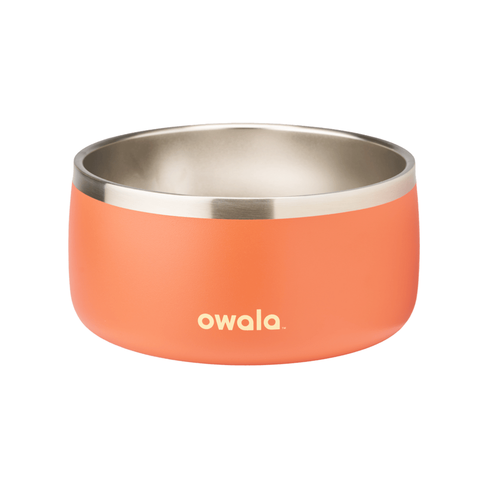 Owala Pet Bowl 6-cup in coral orange